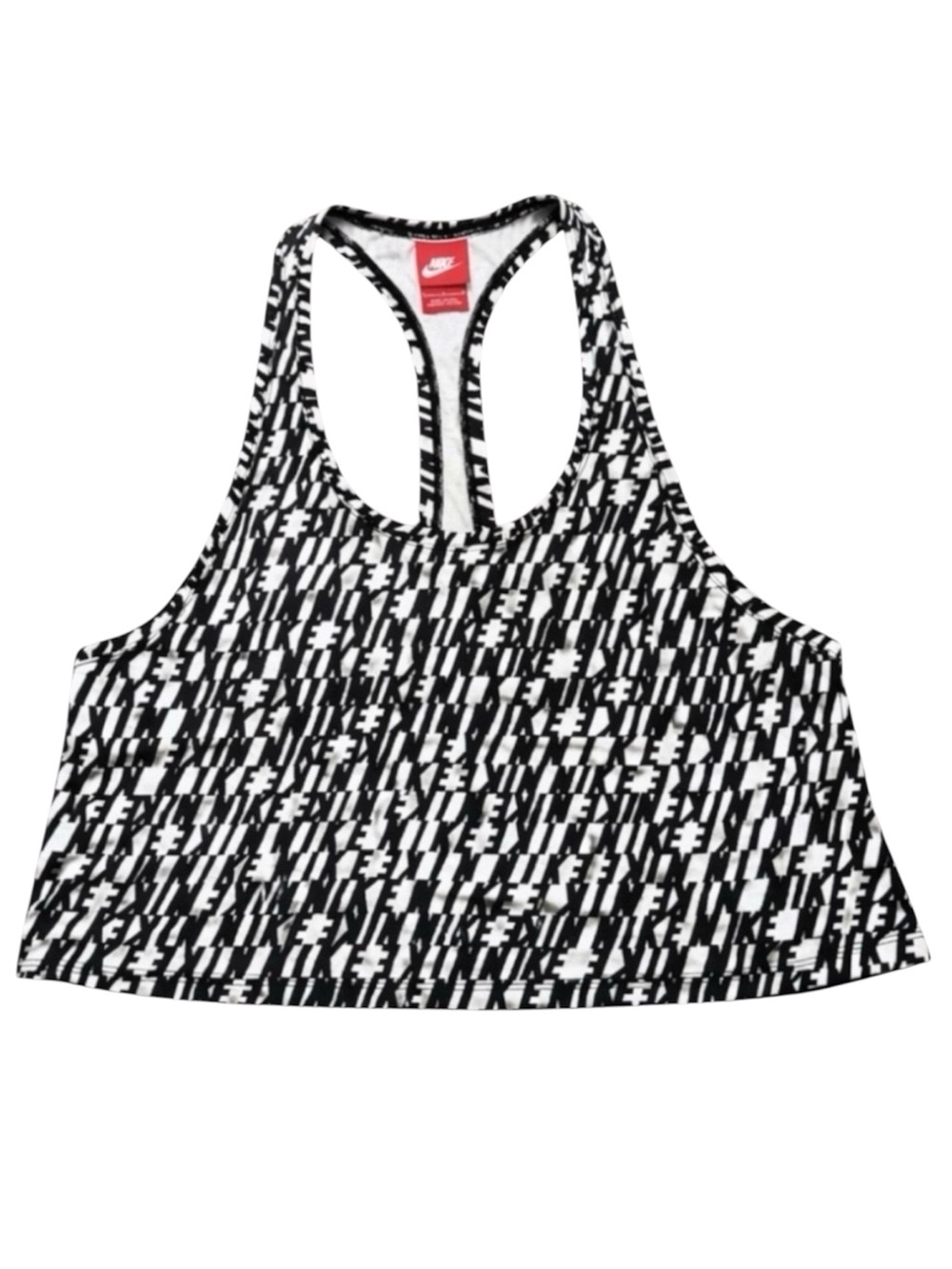 Nike Dri-FIT Logo Print Racerback Crop Tank Women’s Large